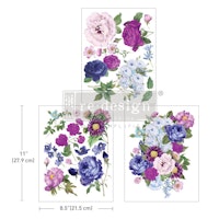 Re Design Décor Transfers®- Opulent Florals - A4 (3-pack)