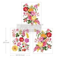 Re Design Décor Transfers®- Sunny Glow - A4 (3-pack)