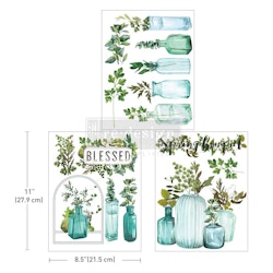 Re Design Décor Transfers®- Vintage Greenhouse - A4 (3-pack)