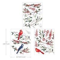 Re Design Décor Transfers®- Winterberry - A4 (3-pack)