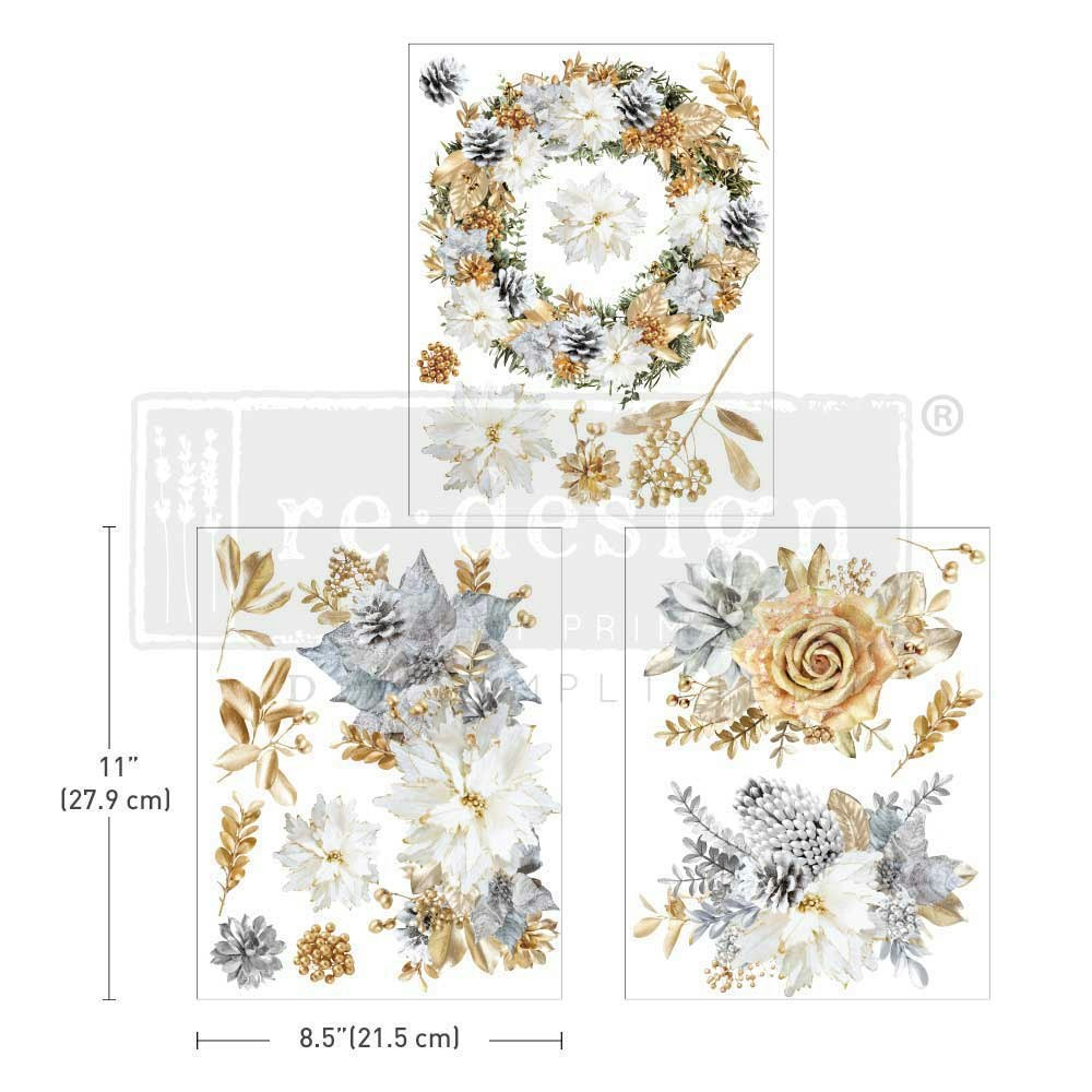 TRANSFERMOTIV - Re Design Décor Transfer - A Gilded Moment (3-pack)