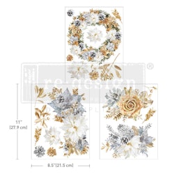 Re Design Décor Transfers®- A Gilded Moment - A4 (3-pack)