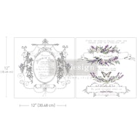 Re Design Décor MAXI Transfers®- Maison de Paris - ca 30x30cm (2-pack)