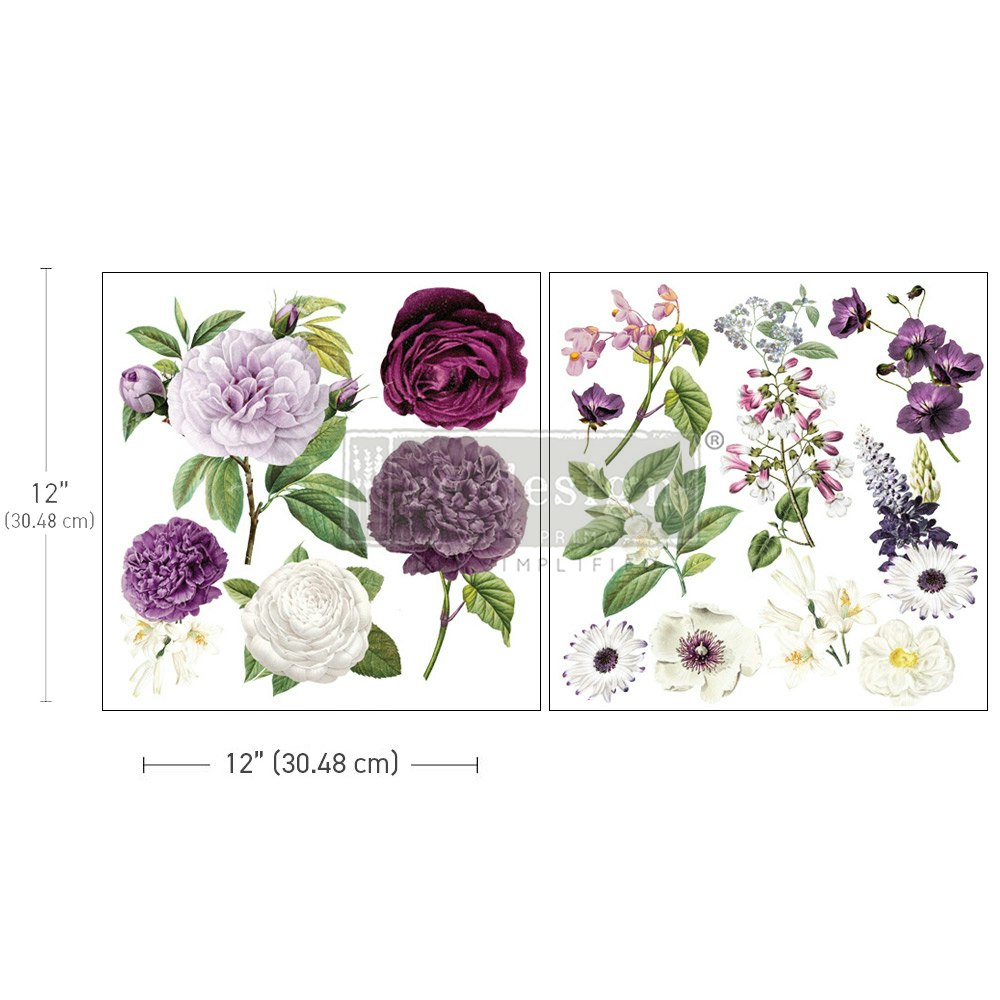 TRANSFERMOTIV - Re Design Décor MAXI Transfer - Majestic Blooms