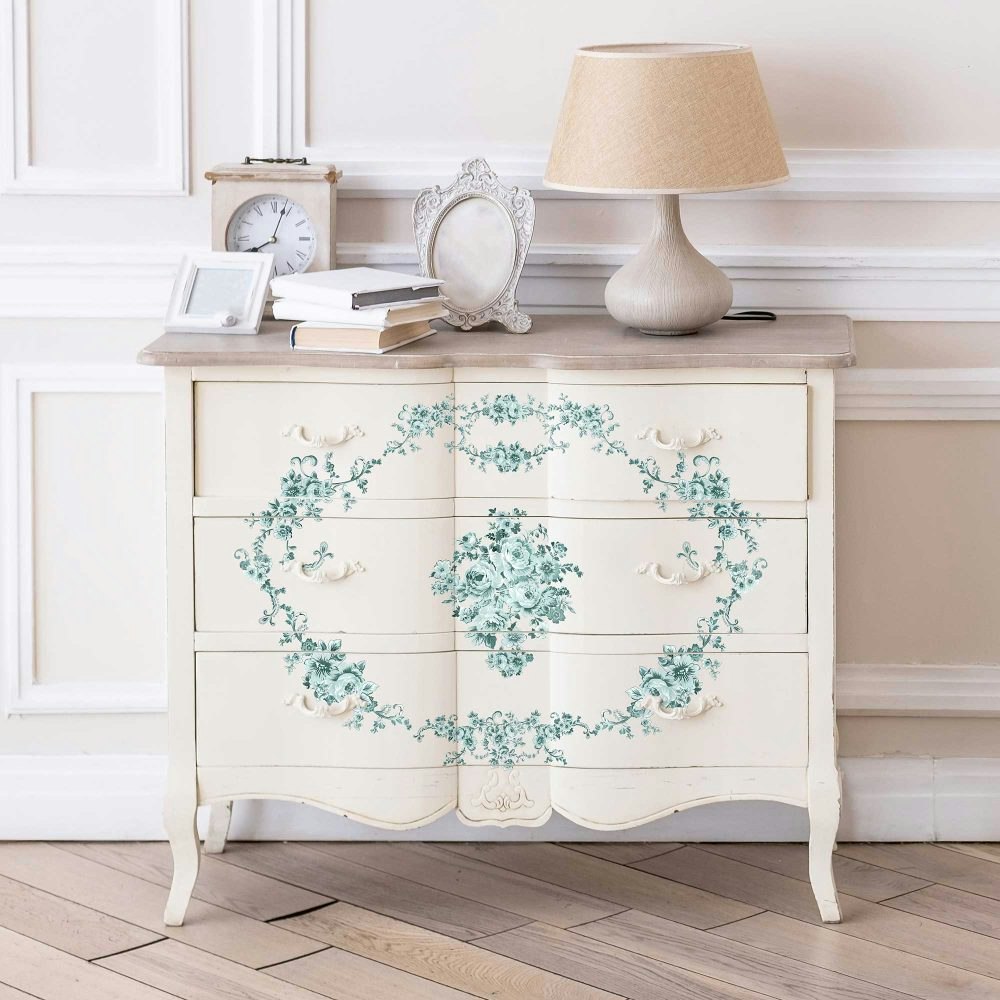TRANSFERMOTIV - Re Design Décor MAXI Transfer - Minty Roses