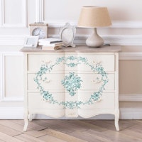 Re Design Décor MAXI Transfers®- Minty Roses - ca 30x30cm (2-pack)
