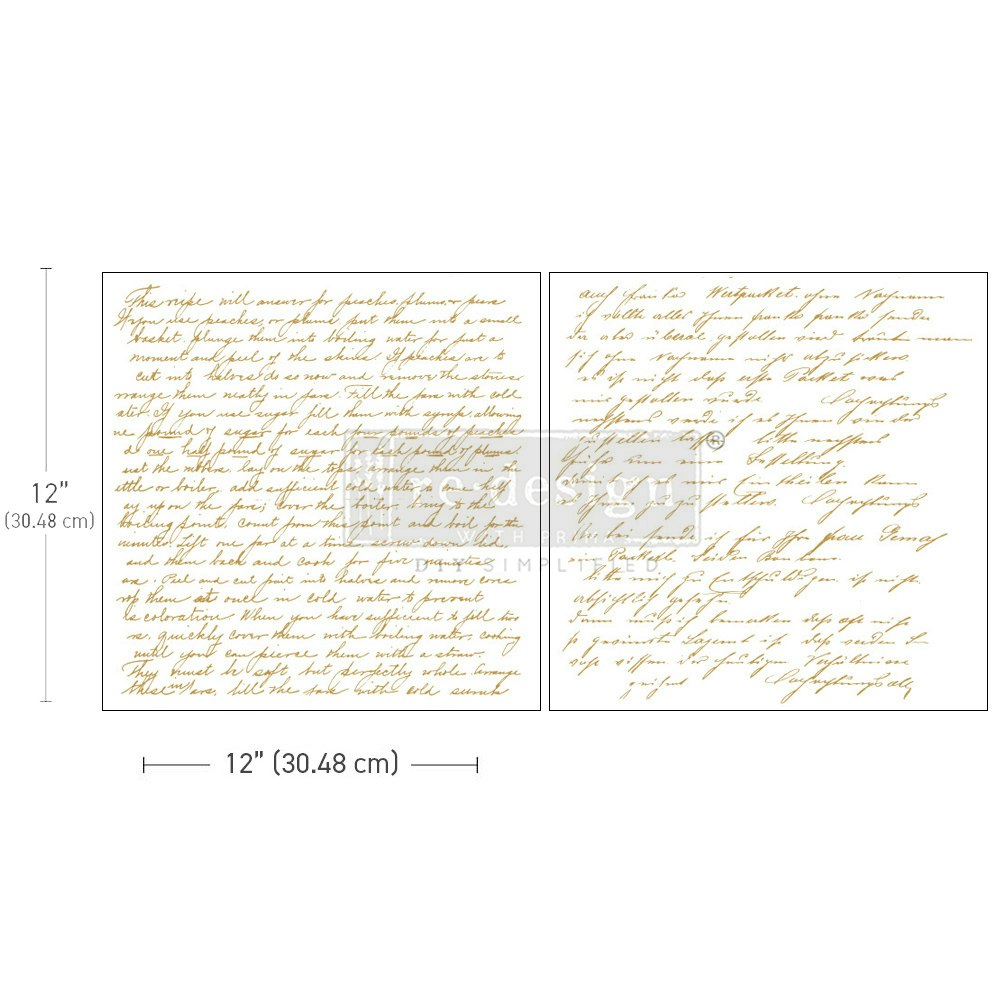 TRANSFERMOTIV - Re Design Décor MAXI Transfers - Sweet Notes