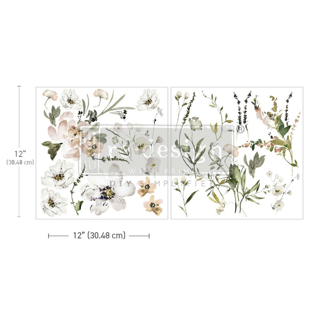 TRANSFERMOTIV - Re Design Décor MAXI Transfers - Pastels Artistry