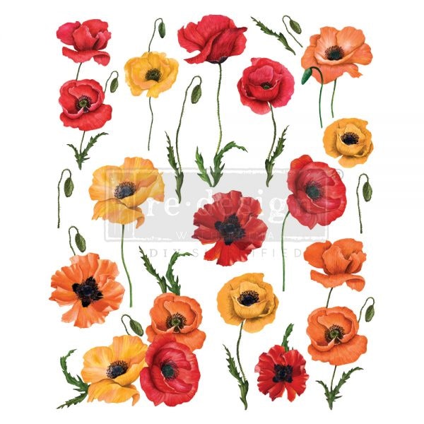 TRANSFERMOTIV - Re Design Décor Transfers - Poppy Gardens