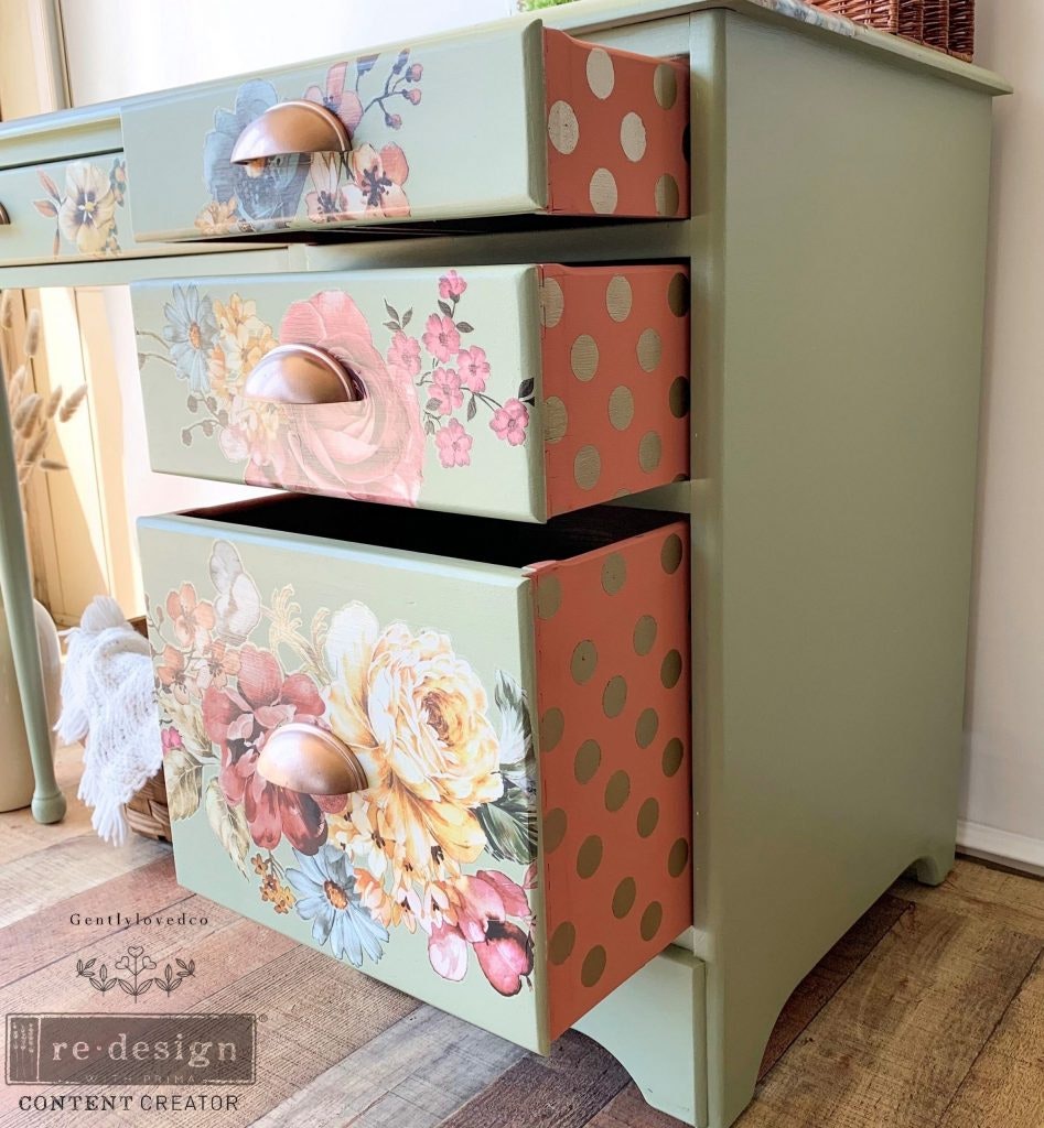 TRANSFERMOTIV - Re Design Décor Transfer - Rose & Rouge