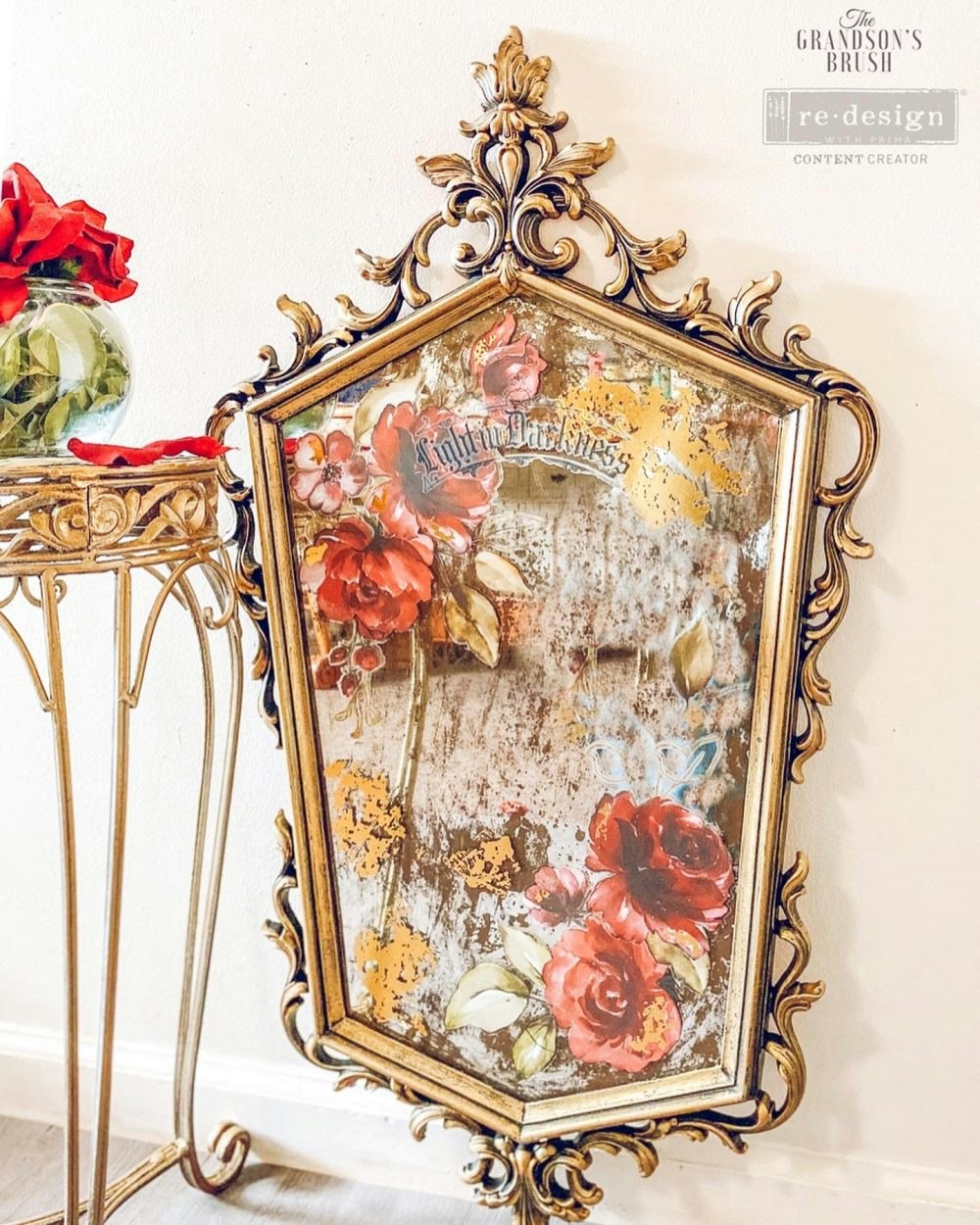 TRANSFERMOTIV - Re Design Décor Transfer - Rose & Rouge