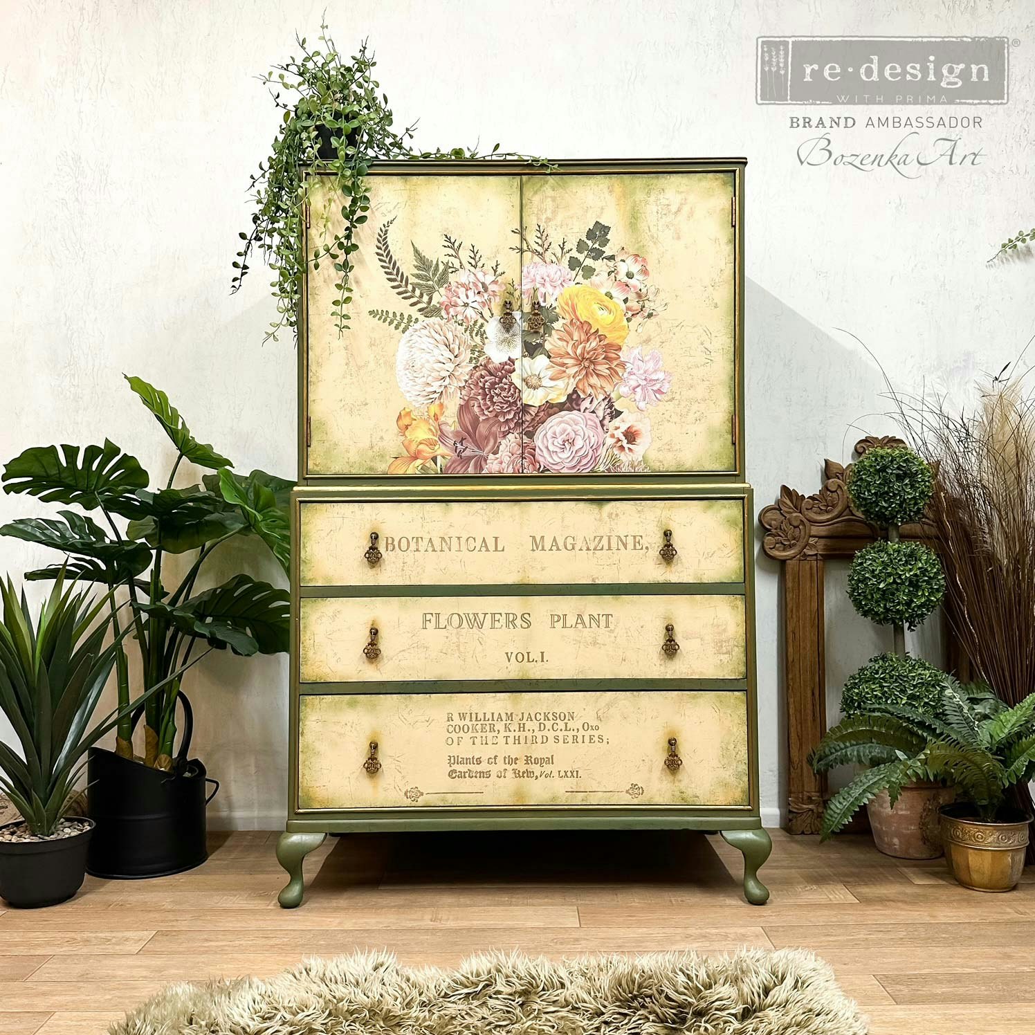 TRANSFERMOTIV - Re Design Décor Transfer - Kasha - Woodland Floral
