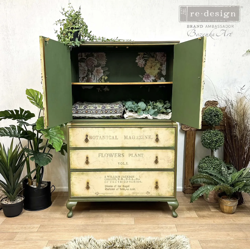 TRANSFERMOTIV - Re Design Décor Transfer - Kasha - Woodland Floral