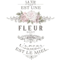 Re Design Décor Transfers® - L'Amour est le Miel ca 66x89cm