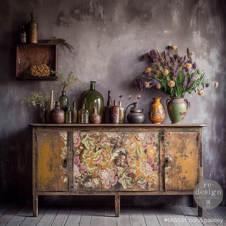 TRANSFERMOTIV - Re Design Décor Transfer - Boho Paisley