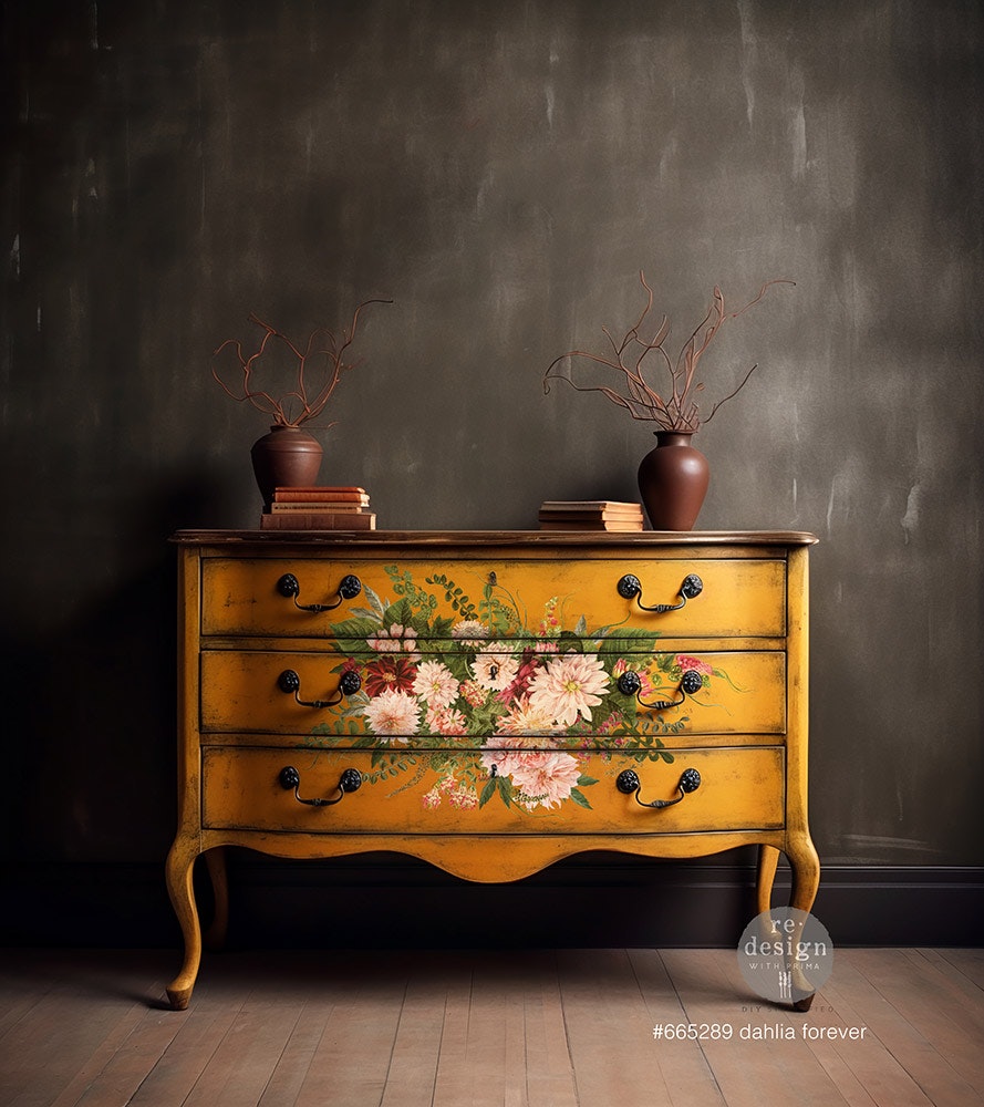 TRANSFERMOTIV - Re Design Décor Transfer - Dahlia Forever