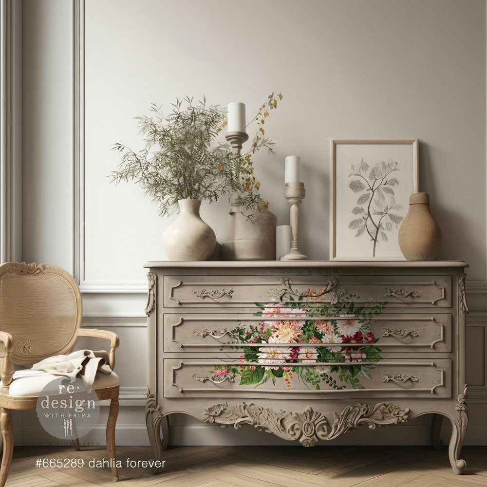 TRANSFERMOTIV - Re Design Décor Transfer - Dahlia Forever