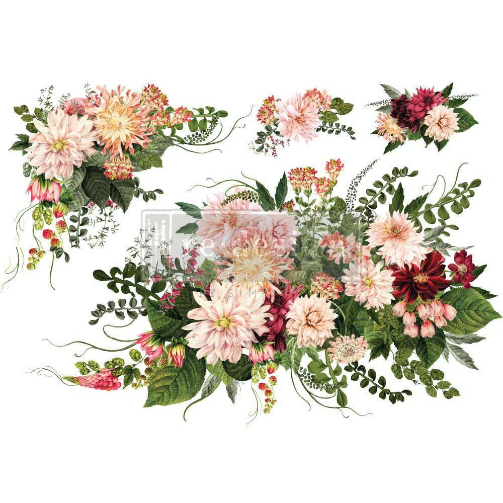 TRANSFERMOTIV - Re Design Décor Transfer - Dahlia Forever