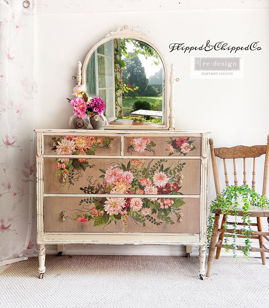 TRANSFERMOTIV - Re Design Décor Transfer - Dahlia Forever