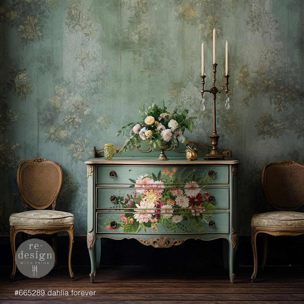 TRANSFERMOTIV - Re Design Décor Transfer - Dahlia Forever