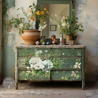 Re Design Décor Transfers® - Froggy Meadow Greens ca 61x89cm