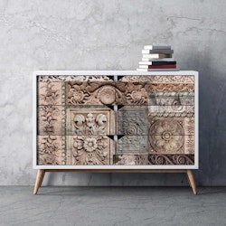 Re Design - A1 Decoupage Fiber Paper - Carved Stonework 59x84cm
