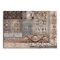 Re Design - A1 Decoupage Fiber Paper - Carved Stonework 59x84cm