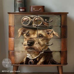Re Design - A1 Decoupage Fiber Paper - Gearhound 59x84cm