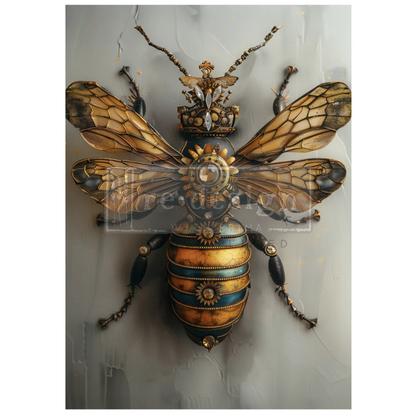 DECOUPAGEPAPPER - Re Design - A1 Decoupage Fiber Paper - Gearspring Honeybee