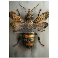 Re Design - A1 Decoupage Fiber Paper - Gearspring Honeybee 59x84cm