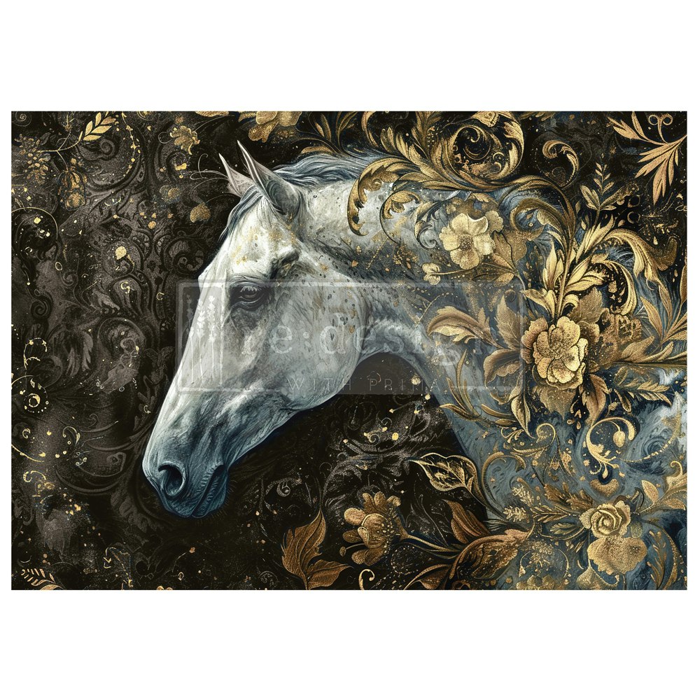 DECOUPAGEPAPPER - Re Design - A1 Decoupage Fiber Paper - Majestic Gallop