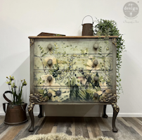 Re Design - A1 Decoupage Fiber Paper - Froggy Meadow Greens 59x84cm