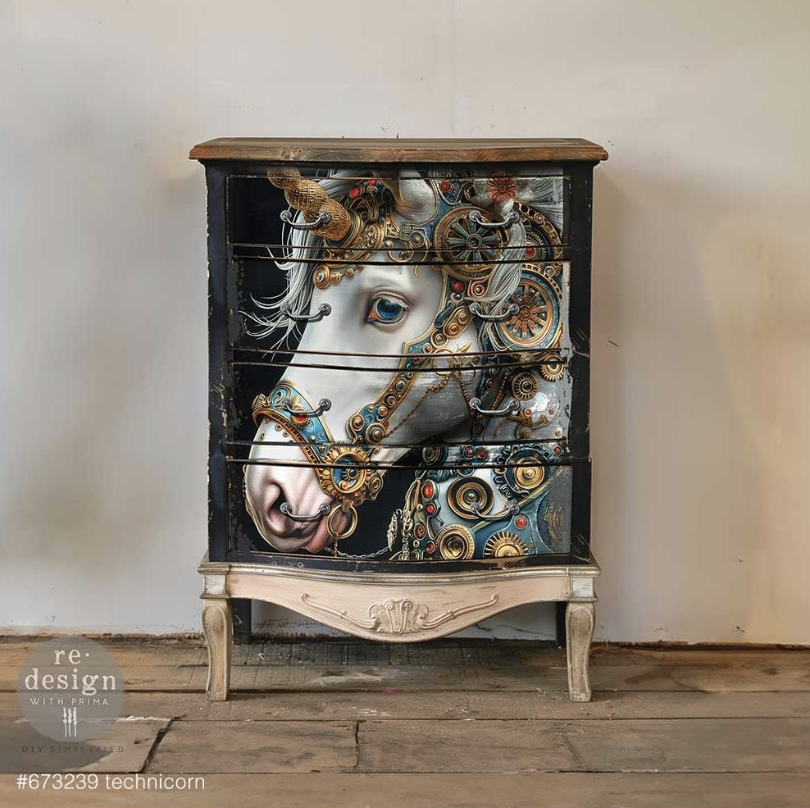 DECOUPAGEPAPPER - Re Design - A1 Decoupage Fiber Paper - Steamwing Majesty