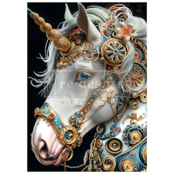Re Design - A1 Decoupage Fiber Paper - Technicorn 59x84cm