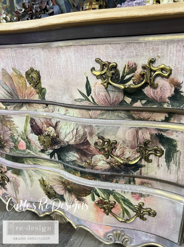 DECOUPAGEPAPPER - Re Design - A1 Decoupage Fiber Paper - Wisp Of Mauve