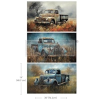 Re Design Tissue Paper PACK - Wheels of Time 3st Ark á 48x76cm