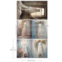 Re Design Tissue Paper PACK - Whispers of White 3st Ark á 48x76cm
