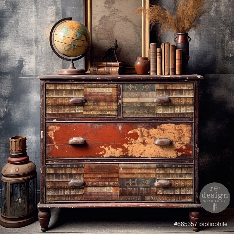 DECOUPAGEPAPPER - Re Design Tissue Paper - Bibliophile