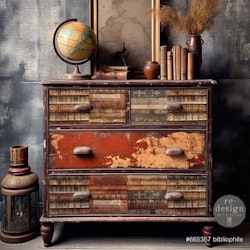Re Design Tissue Paper - Bibliophile 48x76cm