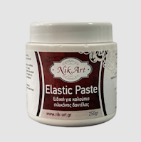Nik.Art Elastic Paste - Flexibel Pasta till dekorformar - VIT 250g