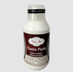 Nik.Art Elastic Paste - Flexibel pasta till dekorformar - VIT 380g