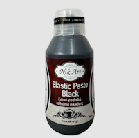 Nik.Art Elastic Paste - Flexibel pasta till dekorformar - SVART 380g