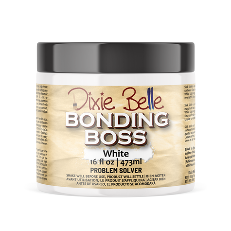 GRUNDFÄRG (Häft- & spärrgrund) - Dixie Belle BONDING BOSS - VIT