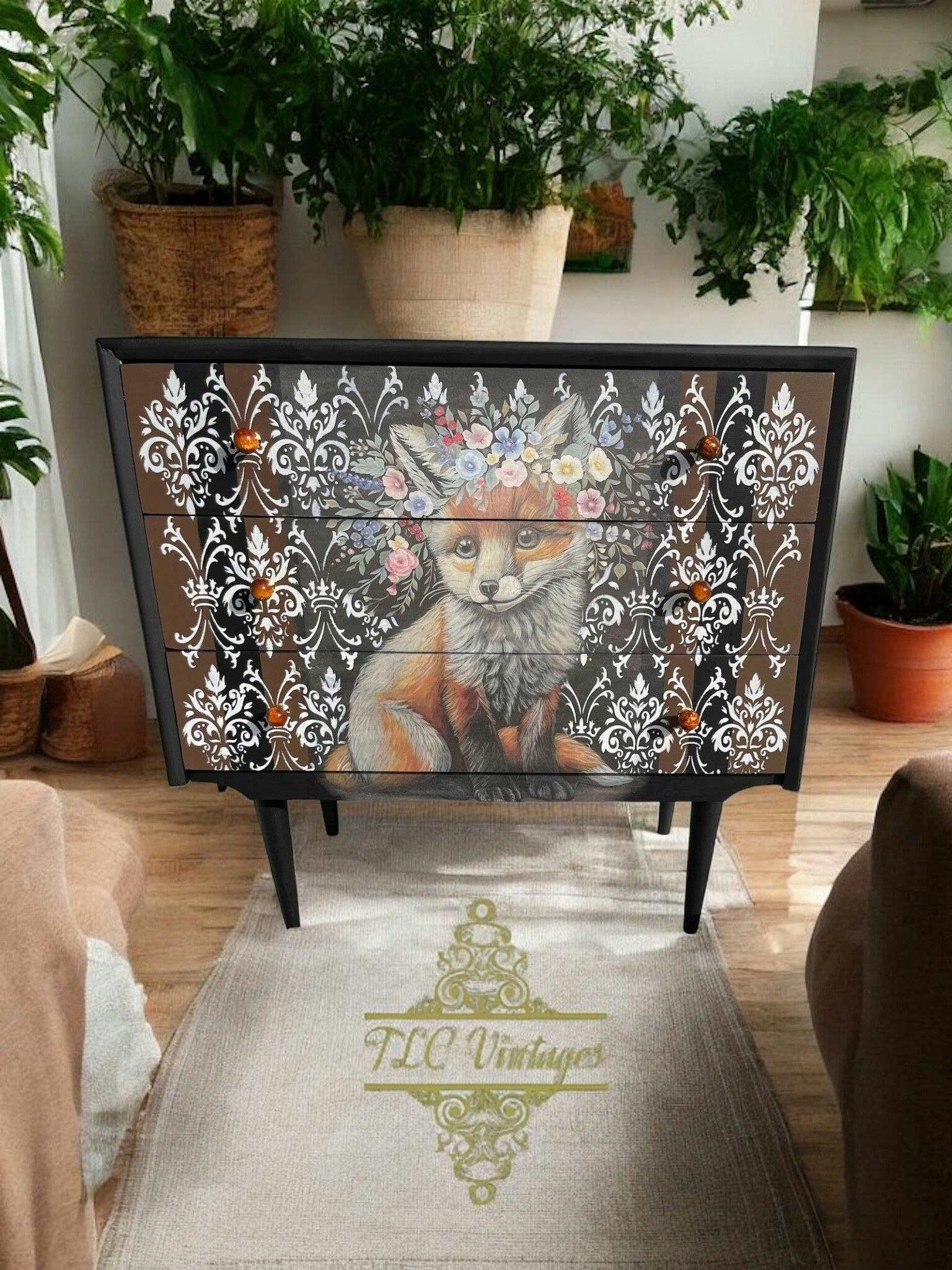 DECOUPAGEPAPPER - Dixie Belle - A2 Rice Papers - Florasion Fox