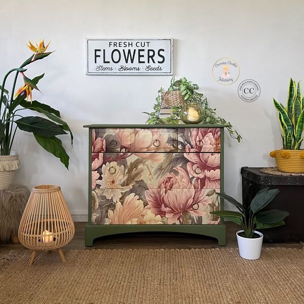 DECOUPAGEPAPPER - Belles & Wistles - A1 Rice Papers - Peaceful Peonies