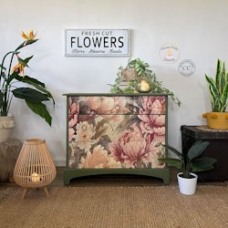 Belles and Whistles Rice Papers - Peaceful Peonies - A1 ca 59x84cm