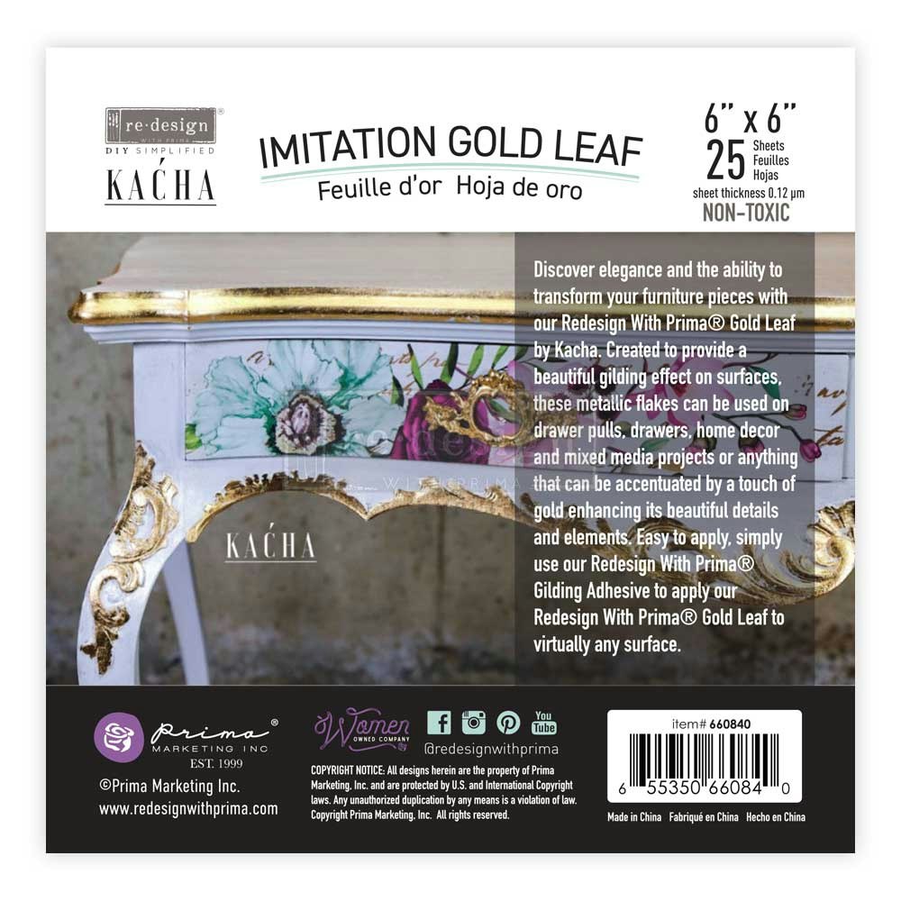 Re Desin - Imitation Gold Lead - Slagmetall - GULD - Förgyllning