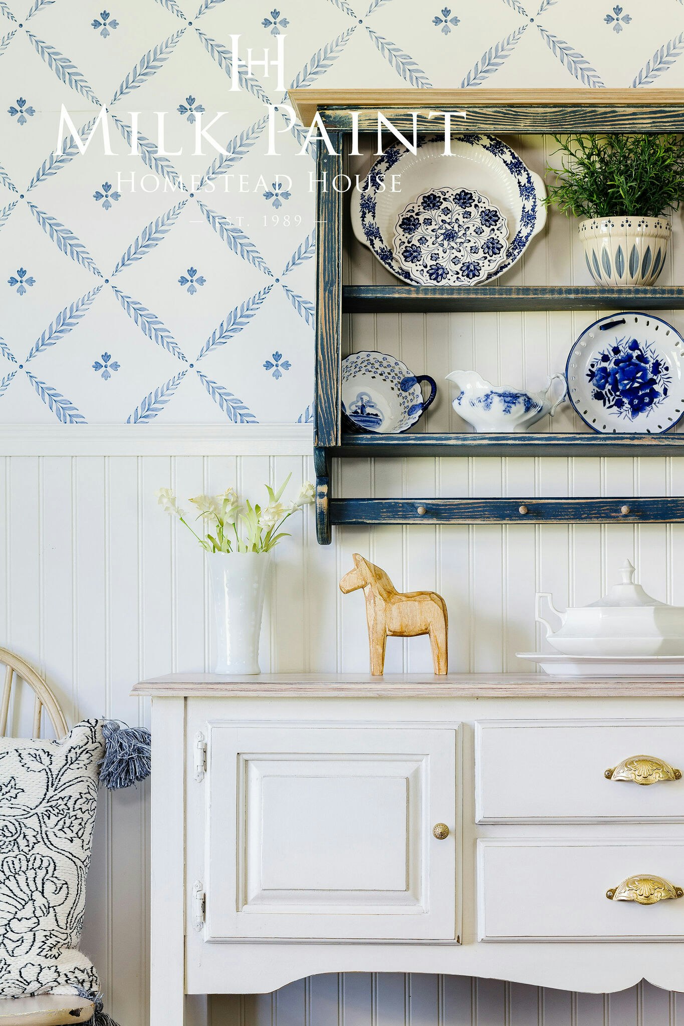 GUSTAVIAN WHITE - Homestead House - Milk Paint - Kaseinfärg - Mjölkfärg