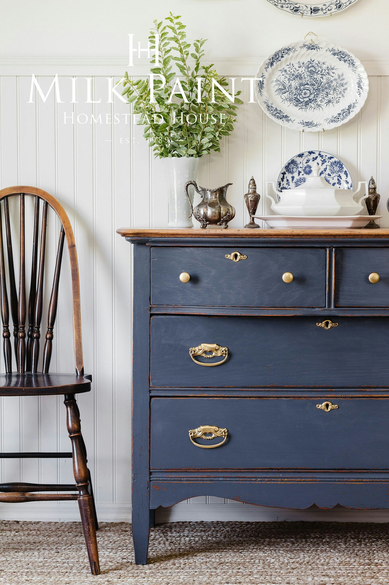KURBITS INDIGO - Homestead House - Milk Paint - Kaseinfärg - Mjölkfärg