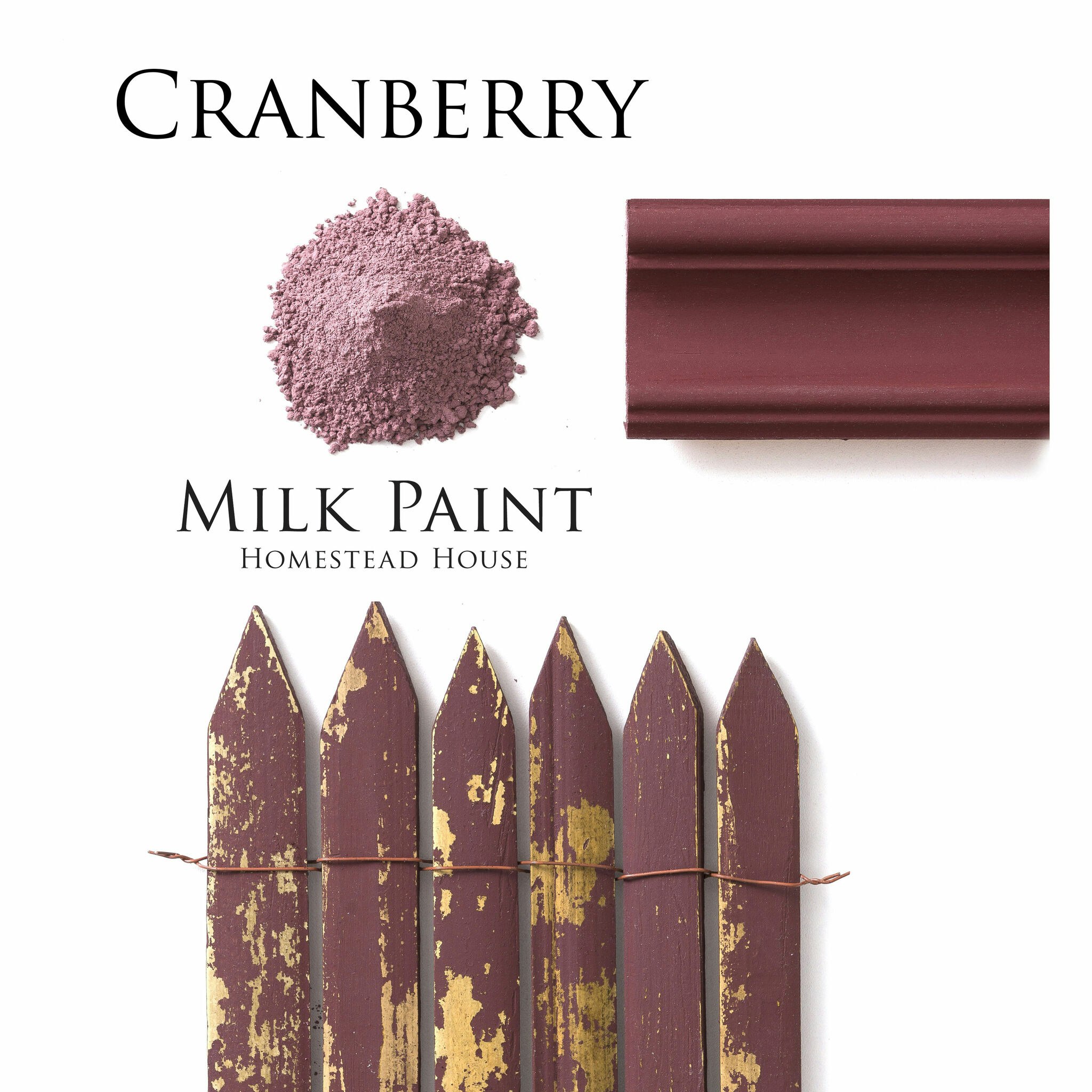 CRANBERRY - Homestead House - Milk Paint - Kaseinfärg - Mjölkfärg